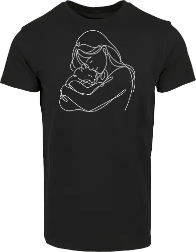 WomanAndCat White Linies