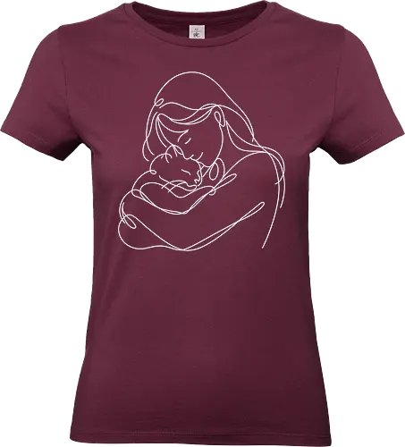 WomanAndCat White Linies - Simlow, Twitch, Streamer, Katze, Chaos, Liebe, Herz - Standard T-Shirt (Women)