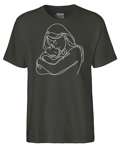 WomanAndCat White Linies - Simlow, Twitch, Streamer, Katze, Chaos, Liebe, Herz - Fairtrade T-Shirt