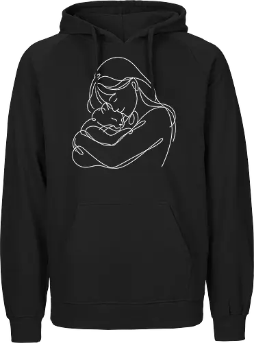 WomanAndCat White Linies