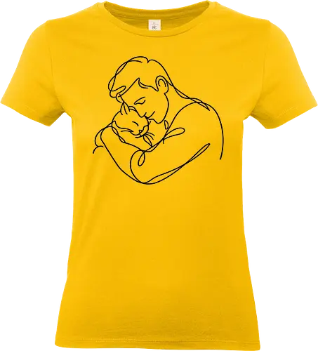 CatandMan BlackLines - Simlow, Twitch, Streamer, Katze, Chaos, Liebe, Herz - Standard T-Shirt (Women)