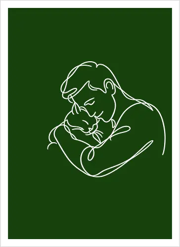 CatandMan WhiteLines