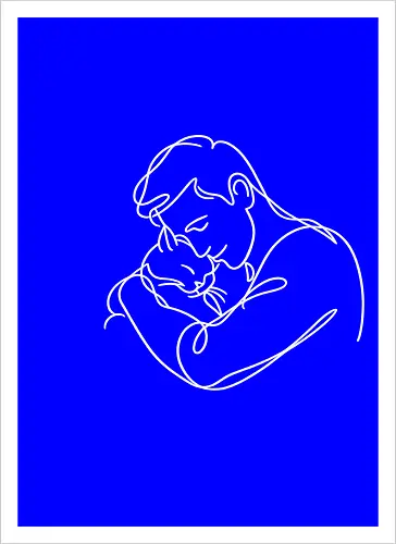 CatandMan WhiteLines