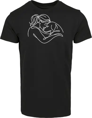 DogAndWoman WhiteLines