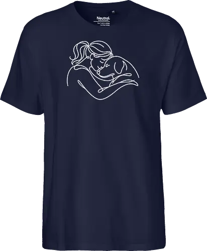 DogAndWoman WhiteLines