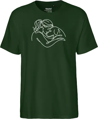 DogAndWoman WhiteLines