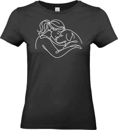 DogAndWoman WhiteLines - Simlow, Twitch, Streamer, Katze, Chaos, Liebe, Herz - Standard T-Shirt (Women)