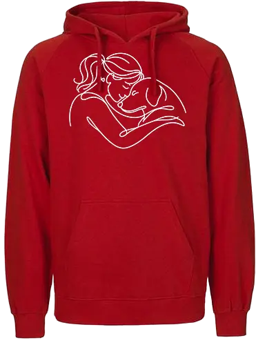 DogAndWoman WhiteLines - Simlow, Twitch, Streamer, Katze, Chaos, Liebe, Herz - Fairtrade Hoodie