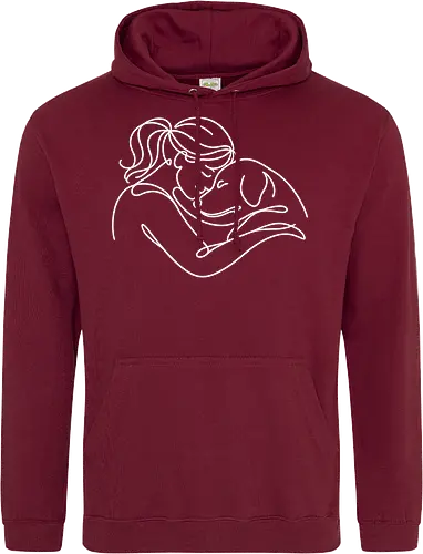 DogAndWoman WhiteLines