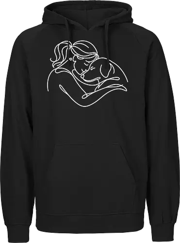 DogAndWoman WhiteLines