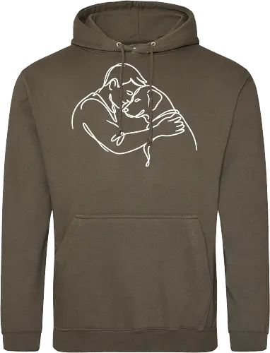 DogAndMan WhiteLines