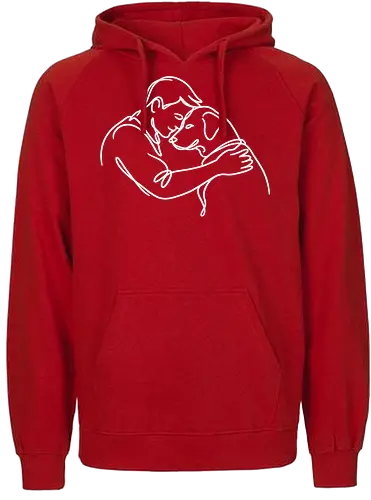 DogAndMan WhiteLines - Simlow, Twitch, Streamer, Katze, Chaos, Liebe, Herz - Fairtrade Hoodie