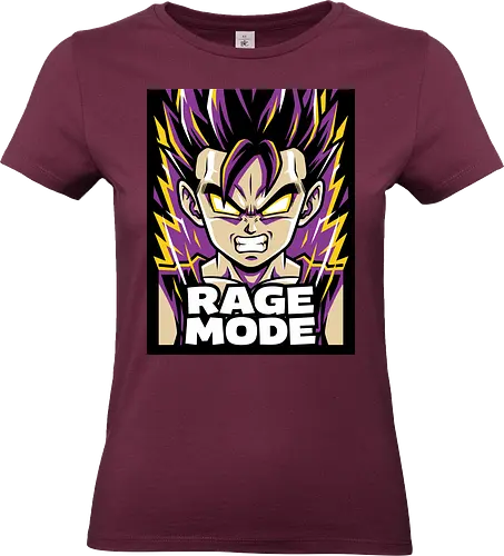 Rage Mode - combat anime merch, rage mode shirt, super warrior t-shirt, anime transformation graphic tee, purple energy aura apparel, shonen hero design, martial arts anime clothing, retro anime streetwear, power up graphic shirt, spiky hair warrior top, electric yellow anime art, beast mode t-shirt, legendary fighter apparel, japanese pop culture clothing, aggressive anime style, training gear for geeks, classic anime fan gift, high-intensity graphic tee, warrior spirit shirt - Standard T-Shirt (Women)