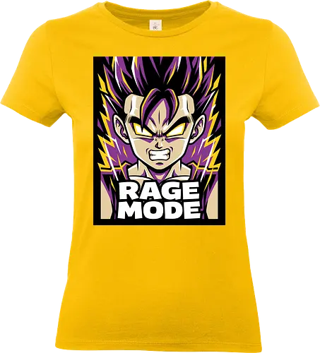 Rage Mode - combat anime merch, rage mode shirt, super warrior t-shirt, anime transformation graphic tee, purple energy aura apparel, shonen hero design, martial arts anime clothing, retro anime streetwear, power up graphic shirt, spiky hair warrior top, electric yellow anime art, beast mode t-shirt, legendary fighter apparel, japanese pop culture clothing, aggressive anime style, training gear for geeks, classic anime fan gift, high-intensity graphic tee, warrior spirit shirt - Standard T-Shirt (Women)