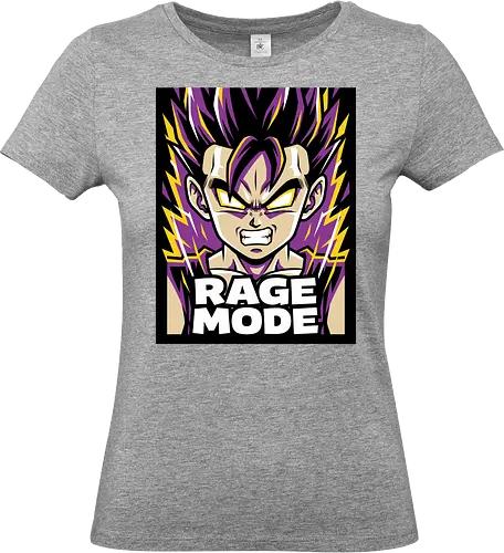 Rage Mode - combat anime merch, rage mode shirt, super warrior t-shirt, anime transformation graphic tee, purple energy aura apparel, shonen hero design, martial arts anime clothing, retro anime streetwear, power up graphic shirt, spiky hair warrior top, electric yellow anime art, beast mode t-shirt, legendary fighter apparel, japanese pop culture clothing, aggressive anime style, training gear for geeks, classic anime fan gift, high-intensity graphic tee, warrior spirit shirt - Standard T-Shirt (Women)