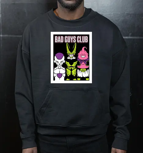 Bad Guys Club Retro Anime Villains Graphic