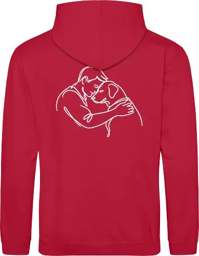 DogAndMan WhiteLinesBack