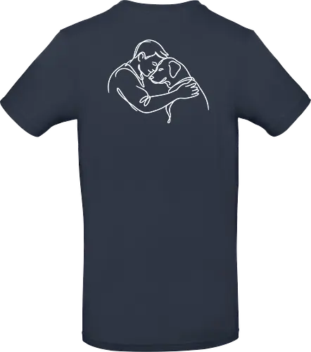 DogAndMan WhiteLinesBack