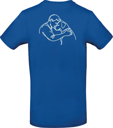 DogAndMan WhiteLinesBack