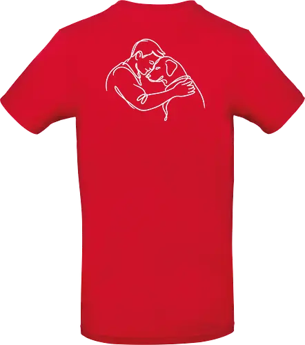 DogAndMan WhiteLinesBack