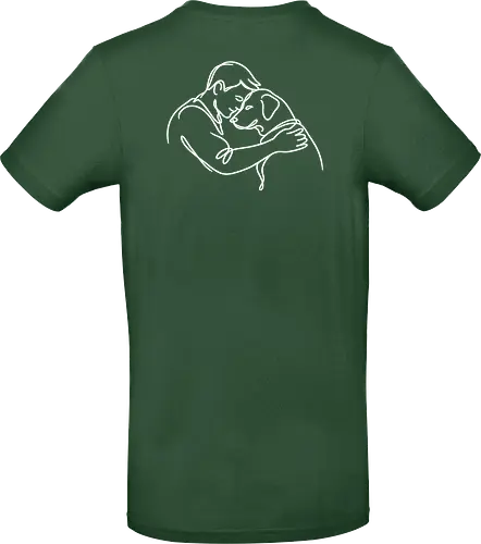 DogAndMan WhiteLinesBack