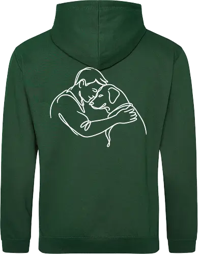 DogAndMan WhiteLinesBack