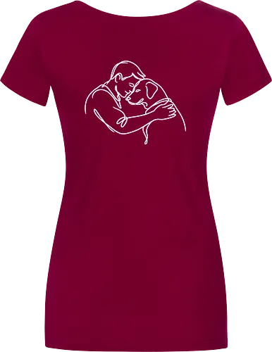 DogAndMan WhiteLinesBack