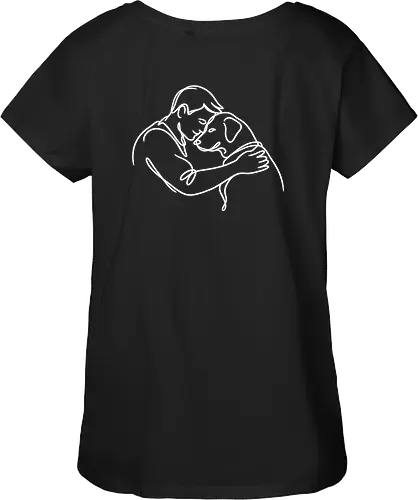 DogAndMan WhiteLinesBack