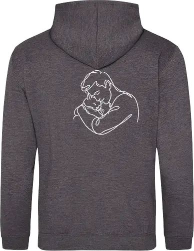 ManAndCat WhiteLinesBack