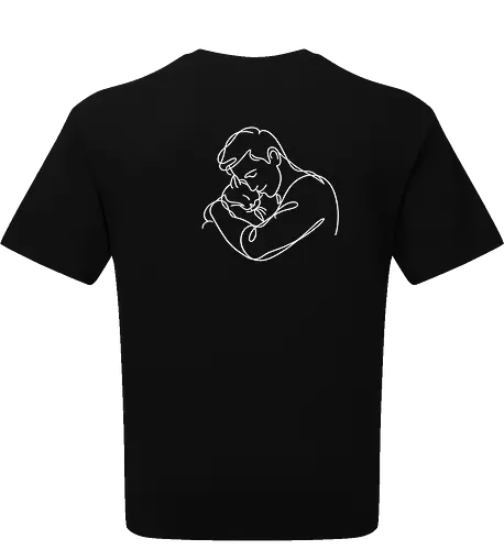 ManAndCat WhiteLinesBack