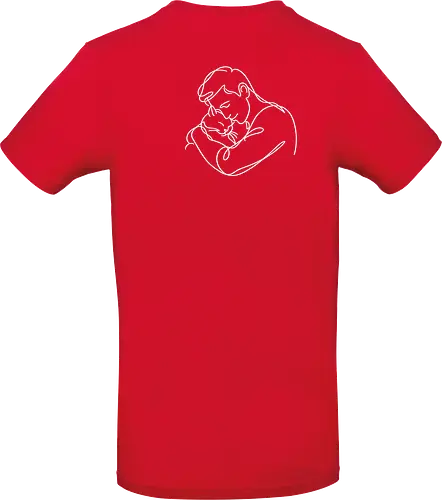 ManAndCat WhiteLinesBack