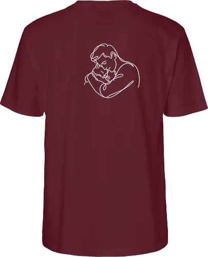 ManAndCat WhiteLinesBack