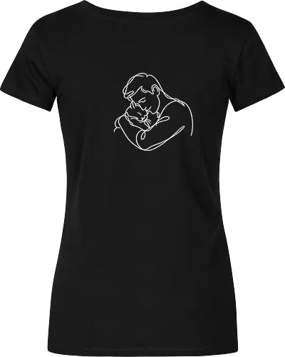 ManAndCat WhiteLinesBack