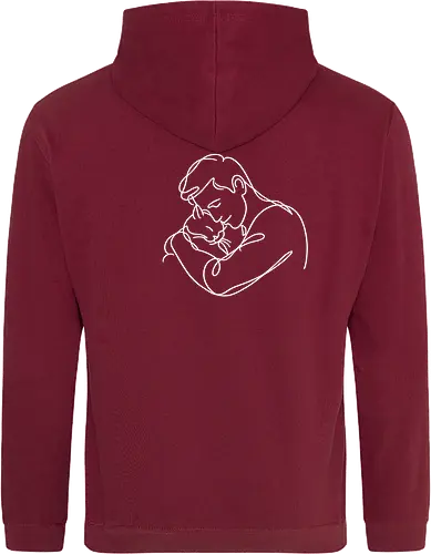 ManAndCat WhiteLinesBack