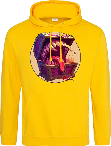 The Mimic - dungeon master, dungeons, dragons, mimic, monster manual, Pen and Paper, fantasy rpg, pathfinder rpg, critical hit, critical role, vecna, fire ball, ravenloft - Standard Hoodie