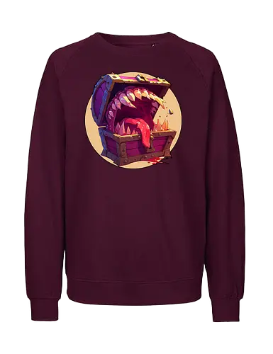 The Mimic - dungeon master, dungeons, dragons, mimic, monster manual, Pen and Paper, fantasy rpg, pathfinder rpg, critical hit, critical role, vecna, fire ball, ravenloft - Fairtrade Sweatshirt