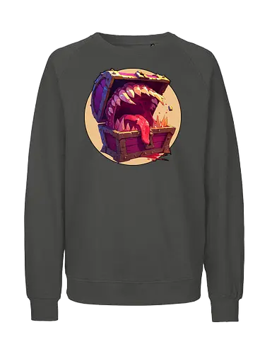 The Mimic - dungeon master, dungeons, dragons, mimic, monster manual, Pen and Paper, fantasy rpg, pathfinder rpg, critical hit, critical role, vecna, fire ball, ravenloft - Fairtrade Sweatshirt
