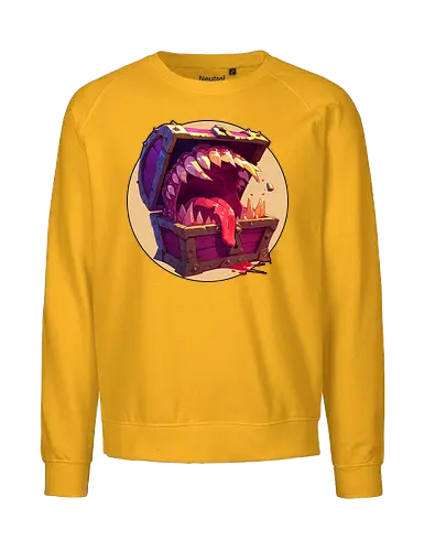 The Mimic - dungeon master, dungeons, dragons, mimic, monster manual, Pen and Paper, fantasy rpg, pathfinder rpg, critical hit, critical role, vecna, fire ball, ravenloft - Fairtrade Sweatshirt
