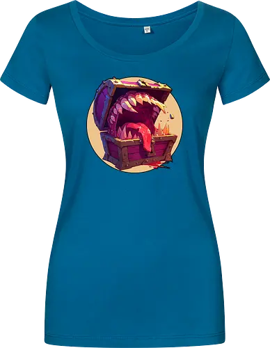 The Mimic - dungeon master, dungeons, dragons, mimic, monster manual, Pen and Paper, fantasy rpg, pathfinder rpg, critical hit, critical role, vecna, fire ball, ravenloft - Women T-Shirt