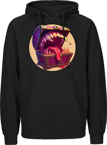 The Mimic - dungeon master, dungeons, dragons, mimic, monster manual, Pen and Paper, fantasy rpg, pathfinder rpg, critical hit, critical role, vecna, fire ball, ravenloft - Fairtrade Hoodie