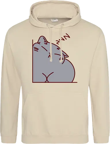 Graue Katze schläft