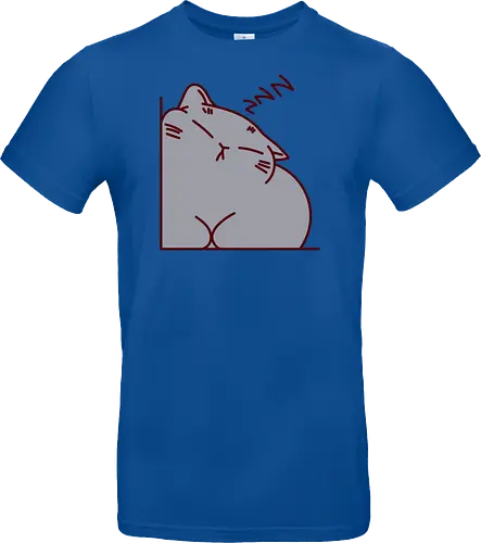 Graue Katze schläft