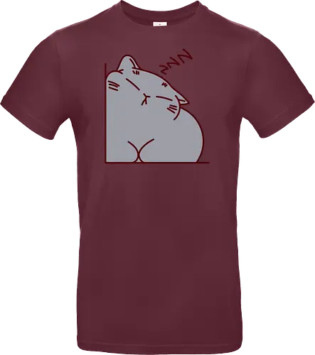 Graue Katze schläft