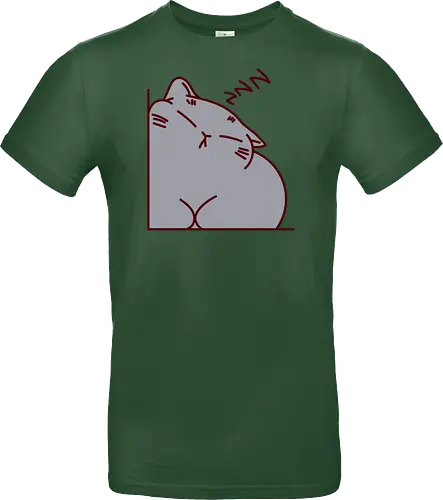 Graue Katze schläft