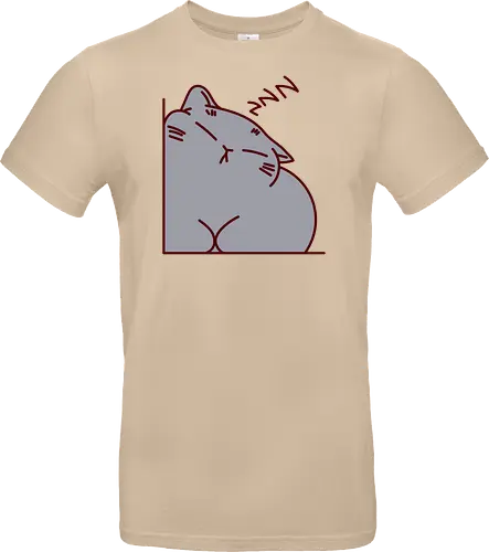 Graue Katze schläft