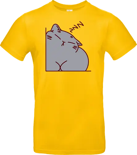Graue Katze schläft