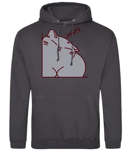 Graue Katze schläft - Grau, Niedliche Katzen, Ecke, Zzzz, Zzz, Katze, Kätzchen, Schlafen, Niedlich, Groß, Bitte nicht stören, Flauschig - Standard Hoodie