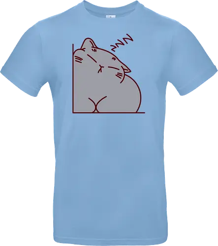 Graue Katze schläft