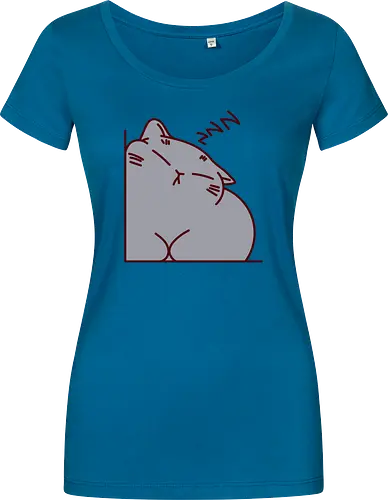 Graue Katze schläft