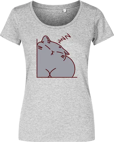 Graue Katze schläft